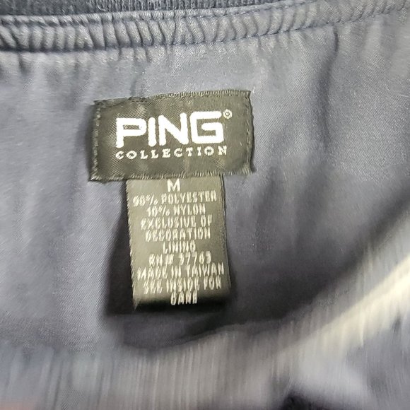 Vintage Ping Collection Mens Medium Dark Blue Pullover NW Charity Classic 2001 - Picture 4 of 8